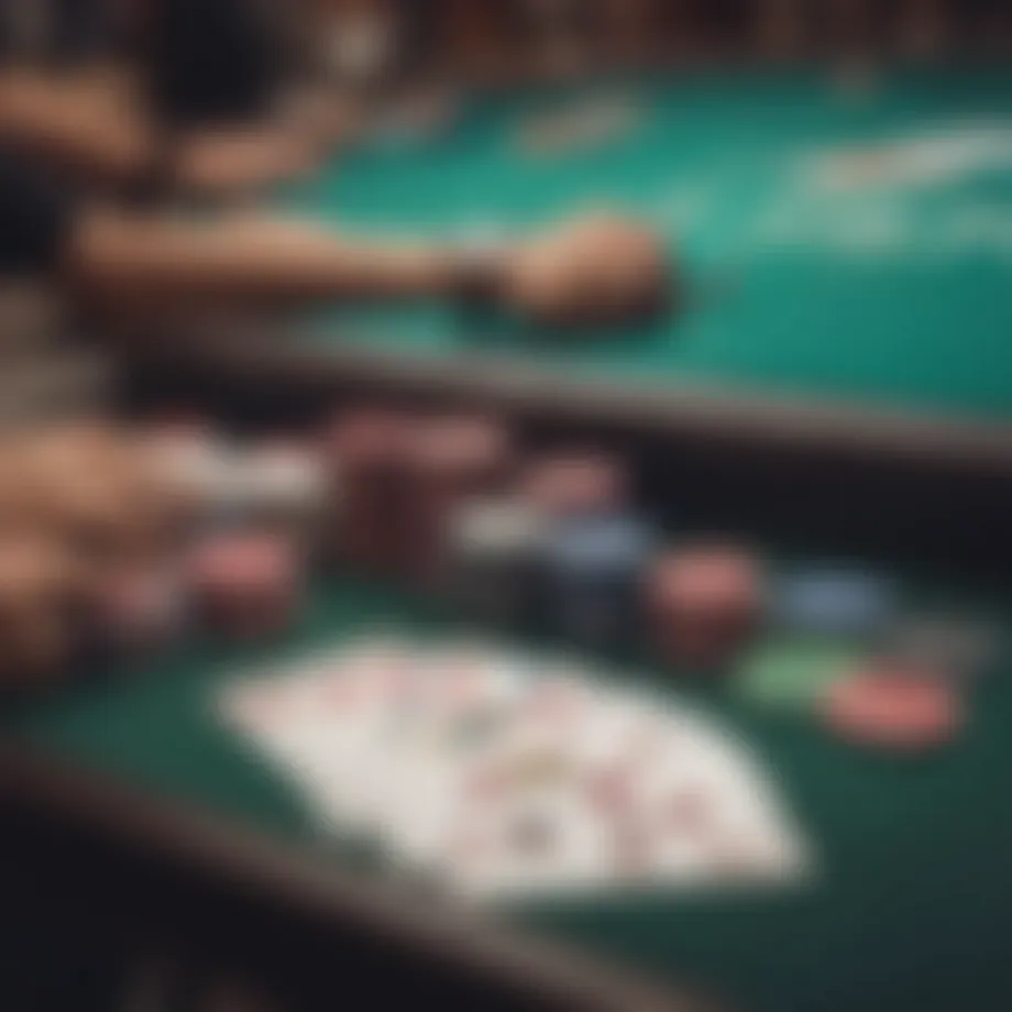 An online poker table showcasing various game options
