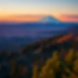 A stunning view of Oregon's diverse landscapes with a sports theme