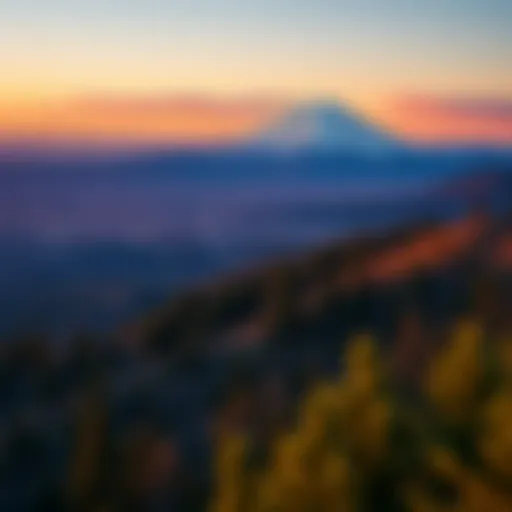 A stunning view of Oregon's diverse landscapes with a sports theme