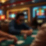 Online Poker Gameplay A visual representation of online poker gameplay
