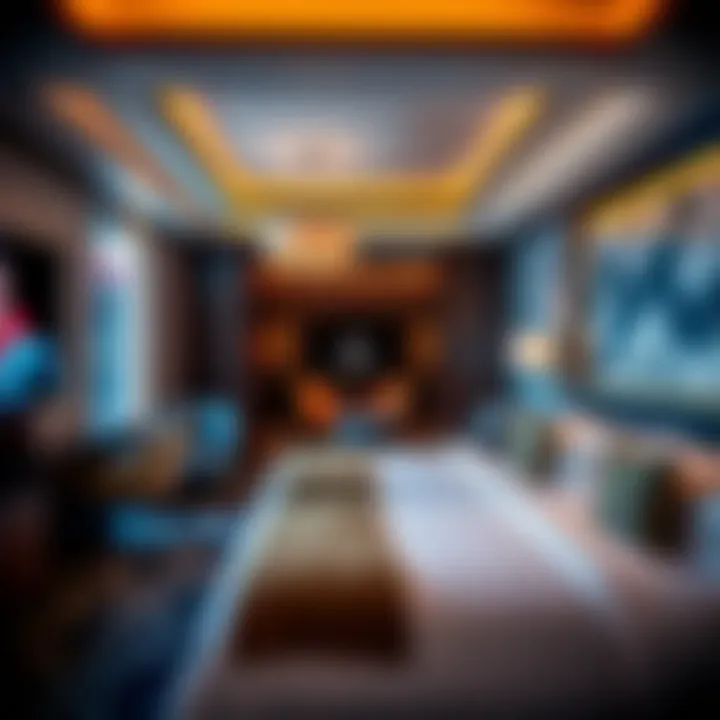 Luxurious Suite at San Manuel Casino Luxurious suite interior with modern decor