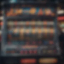 Vibrant slot machine interface showcasing various themes