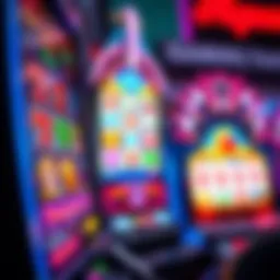 Vibrant display of online slot machine interface