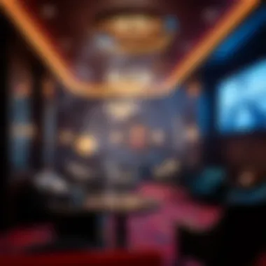 Detailed look at the design elements in a smoking room