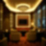 Elegant interior view of a smoking room at Cosmopolitan Las Vegas