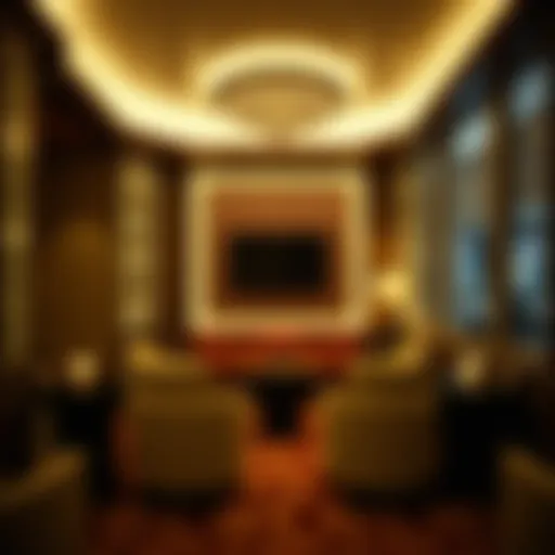 Elegant interior view of a smoking room at Cosmopolitan Las Vegas