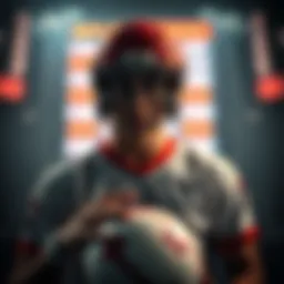 Conceptual representation of sports betting skins