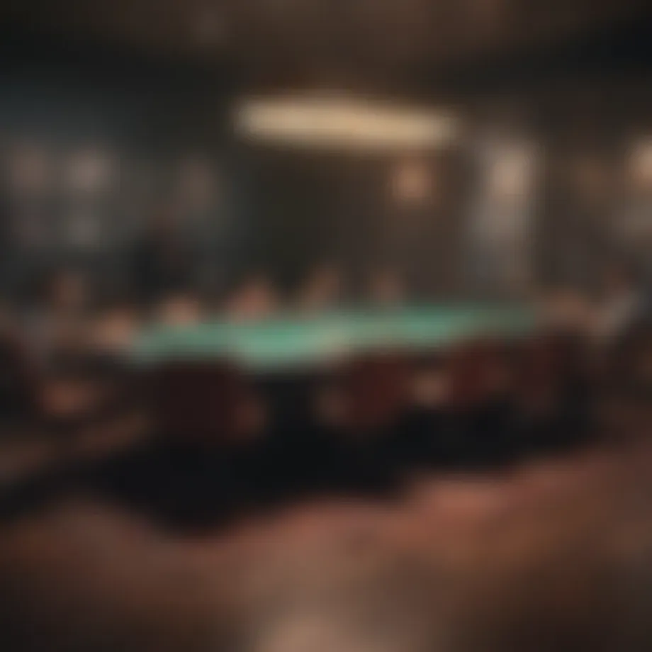 Virtual poker table setup with friends in a chat room