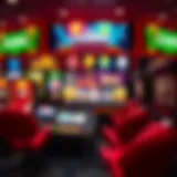 A vibrant online casino interface showcasing various games
