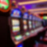 High payout slot machine display