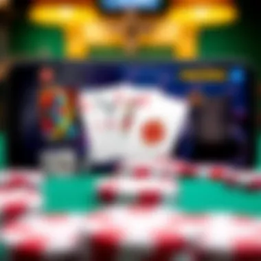 An engaging interface of a poker app showcasing various game modes