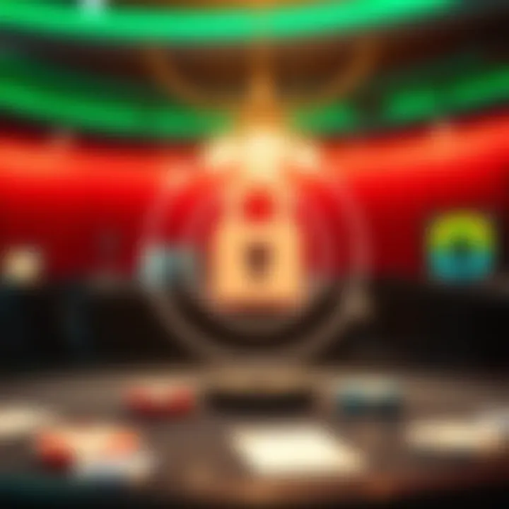 A secure digital environment symbolizing online poker security features