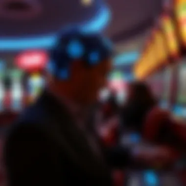 Conceptual image illustrating psychological factors in gambling