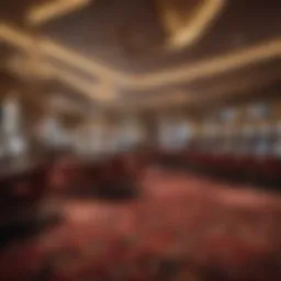 Luxurious interior of a VIP casino