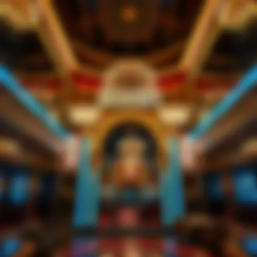 The Grand Entrance of Golden Nugget Hotel Elegant lobby of the Golden Nugget Hotel showcasing luxury and grandeur