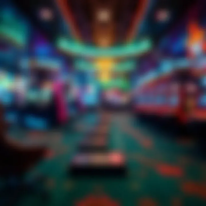 A graphic representation of online gaming platforms highlighting the digital evolution in the casino industry.