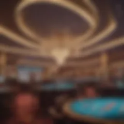 A stunning view of a modern casino featuring William Hill branding