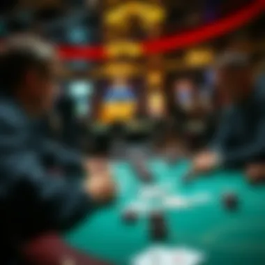 Lively Poker Game Players engaged in a lively poker game with diverse strategies