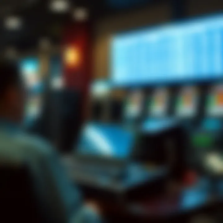 Technology in Massachusetts Lottery Operations A modern technological setup used for lottery operations in Massachusetts