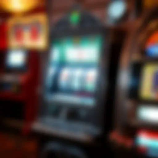 Vintage slot machine with intricate design