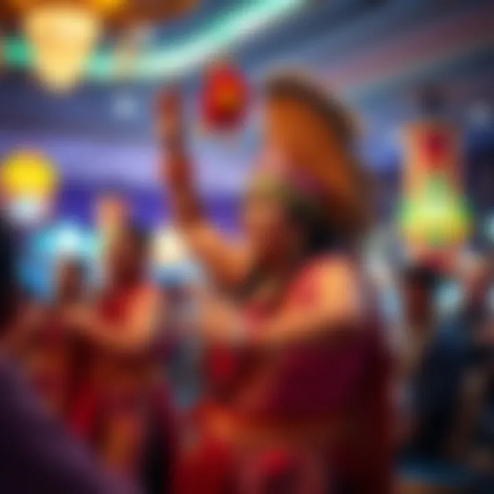 Cultural performance highlighting the rich heritage of the region within a casino