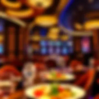 Dining area featuring gourmet food options