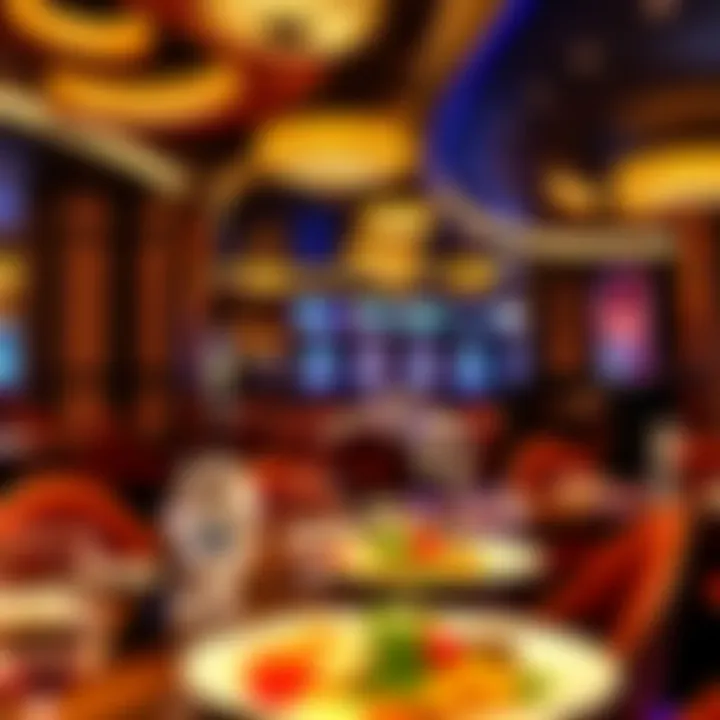 Dining area featuring gourmet food options