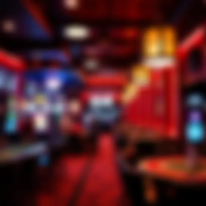 Vibrant Poker Venue Atmosphere Interior view of a popular poker venue in Grand Rapids, showcasing lively atmosphere