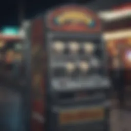 Slot machine in a gas station corner