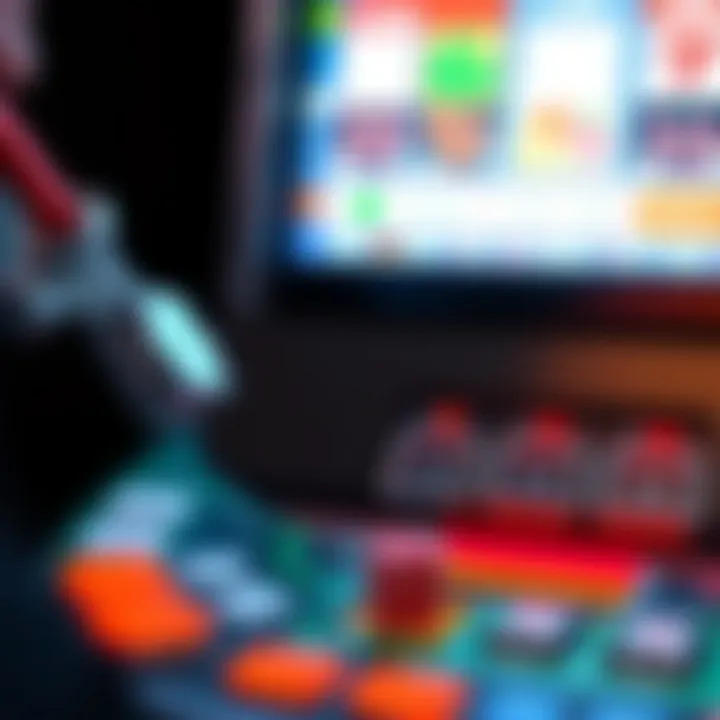 A close-up view of the technology powering a state-of-the-art poker machine