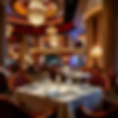 Luxurious dining setting at one of Wynn's renowned restaurants