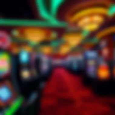 Vibrant gaming floor filled with various gaming options