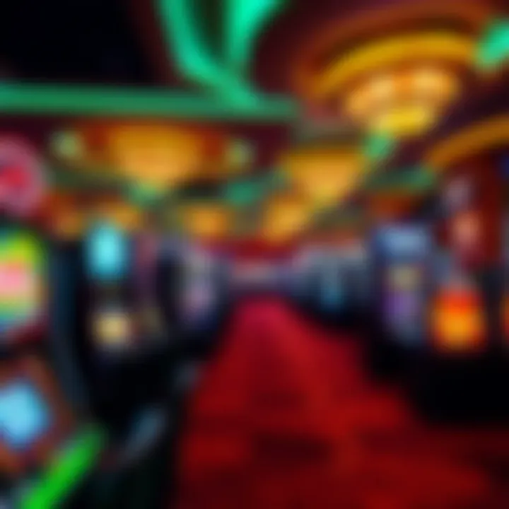 Vibrant gaming floor filled with various gaming options