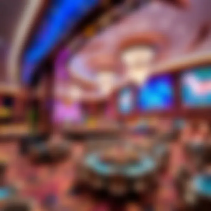 Gorgeous interior design elements inside Wynn Casino