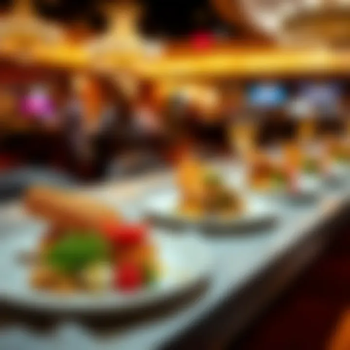 Delicious gourmet offerings at Treasures Las Vegas