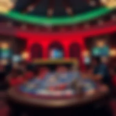 Dynamic view of an online poker table showcasing Ultimate Texas Hold'em