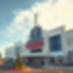 Exterior view of White Buffalo Casino showcasing its unique architecture