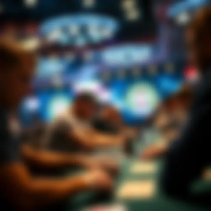 The Art of Focus: Players in the Heat of Competition An intense game scene featuring focused players at the table