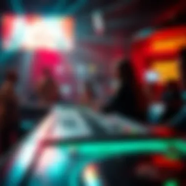 Vibrant Entertainment at Fogo Vegas An energetic entertainment performance taking place within the vibrant ambiance of Fogo Vegas.