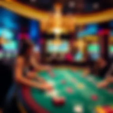 Thrilling Gaming Experience at Fogo Vegas A lively gaming table scene, capturing the excitement of the casino experience at Fogo Vegas.