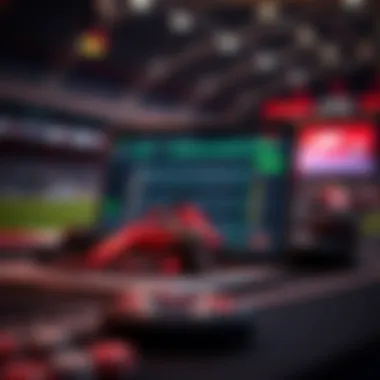 Navigating Online Betting Platforms A laptop displaying a betting platform for F1