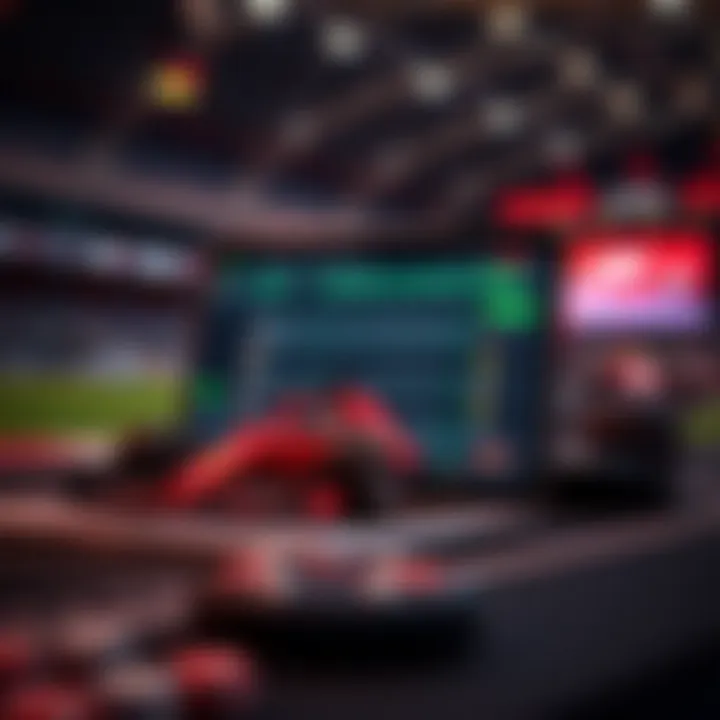 Navigating Online Betting Platforms A laptop displaying a betting platform for F1