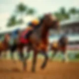 Thoroughbred racing at Gulfstream Park