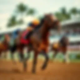 Thoroughbred racing at Gulfstream Park