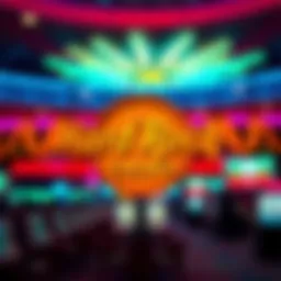 A vibrant depiction of the Hard Rock Casino logo