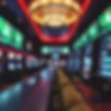 Interior view of the sportsbook area at Horseshoe Casino Baltimore, showcasing betting stations and screens