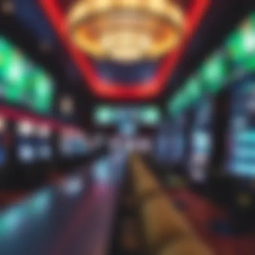 Interior view of the sportsbook area at Horseshoe Casino Baltimore, showcasing betting stations and screens