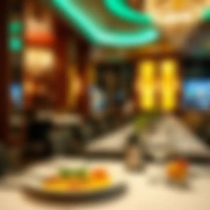 Gourmet Dining Experience Dining area featuring delicious cuisine at a hotel without resort fees