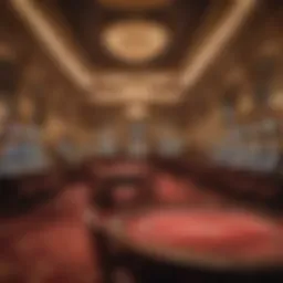 Luxurious casino interior showcasing opulence and elegance