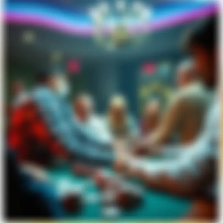 Visual representation of player psychology in poker